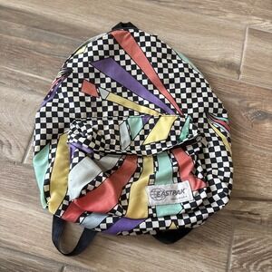 Eastpak Vintage Doubletakes Made‎ in USA Colorful Backpack 1980s Geometric